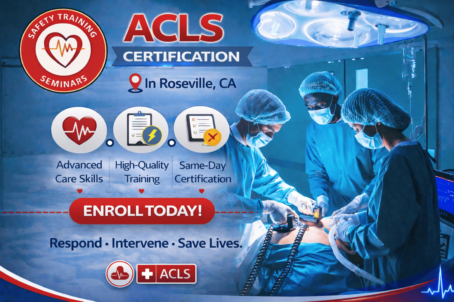 ACLS certification course in Roseville