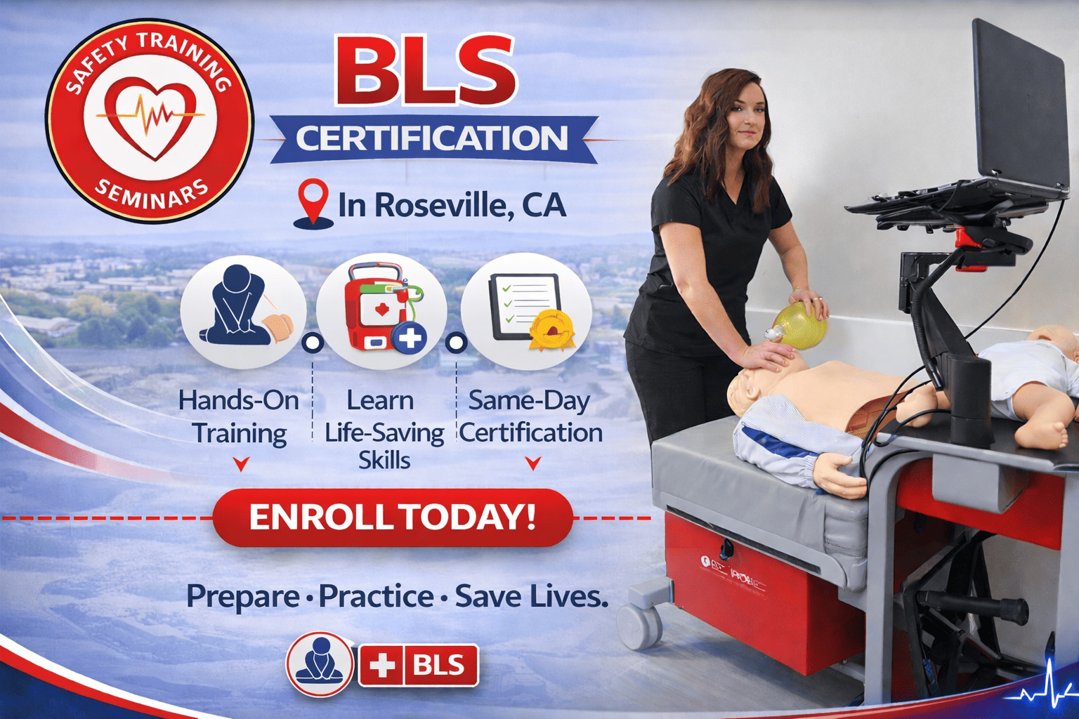 BLS certification training in Roseville